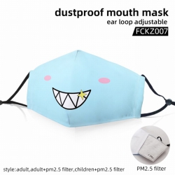 Emoji color dust masks opening...