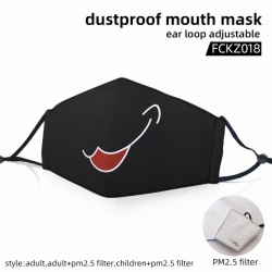 Emoji color dust masks opening...