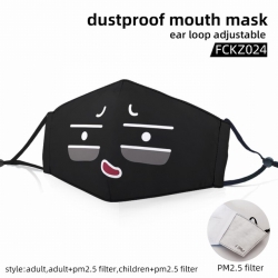 Emoji color dust masks opening...