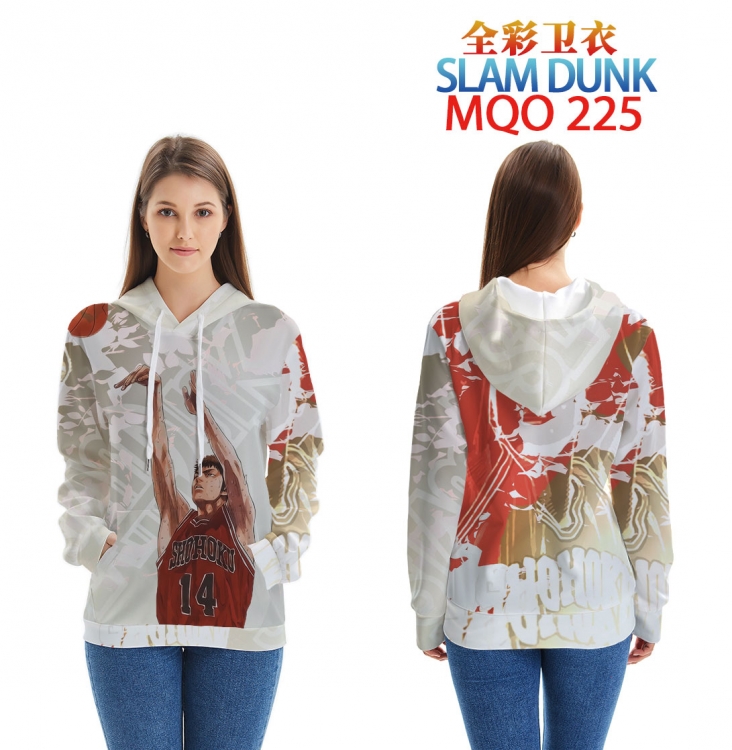 Hoodie Slam Dunk Full color long sleeve jacket hooded zipper-free vests XXS-4XL 9 sizes MQO-225