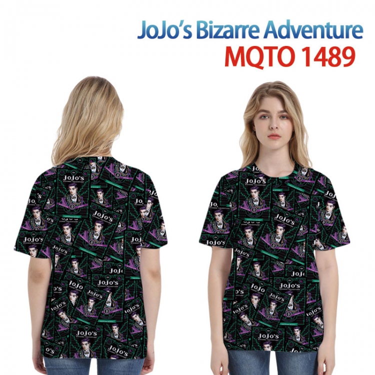 JoJos Bizarre Adventure European full color printing flower short sleeve T-shirt 2XS-4XL, 9 sizes MQTO-1489