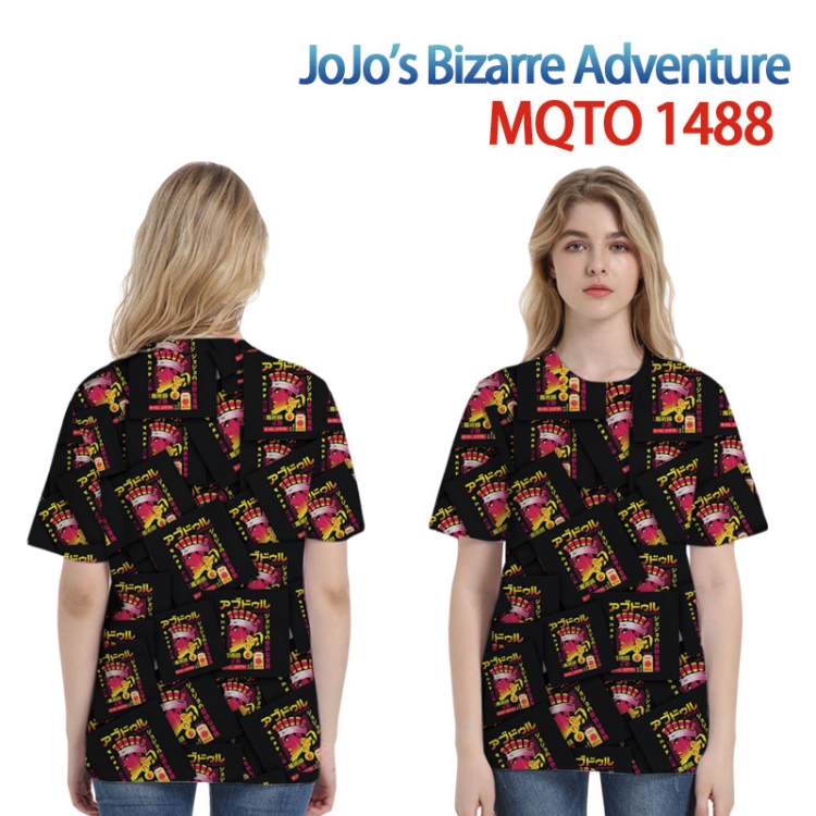 JoJos Bizarre Adventure European full color printing flower short sleeve T-shirt 2XS-4XL, 9 sizes MQTO-1488