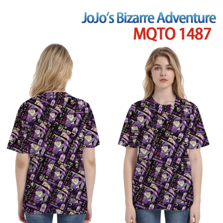 JoJos Bizarre Adventure Full color printing flower short sleeve T-shirt 2XS-4XL, 9 sizes MQTO-1487