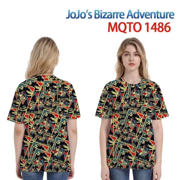 JoJos Bizarre Adventure European full color printing flower short sleeve T-shirt 2XS-4XL, 9 sizes MQTO-1486