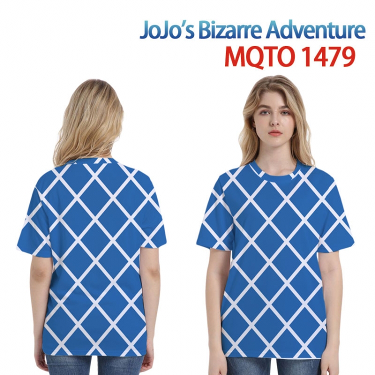 JoJos Bizarre Adventure European full color printing flower short sleeve T-shirt 2XS-4XL, 9 sizes MQTO-1479