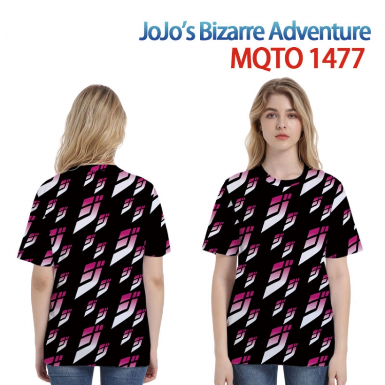JoJos Bizarre Adventure Full color printing flower short sleeve T-shirt 2XS-4XL, 9 sizes MQTO-1477