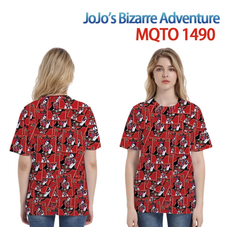 JoJos Bizarre Adventure Full color printing flower short sleeve T-shirt 2XS-4XL, 9 sizes MQTO-1490