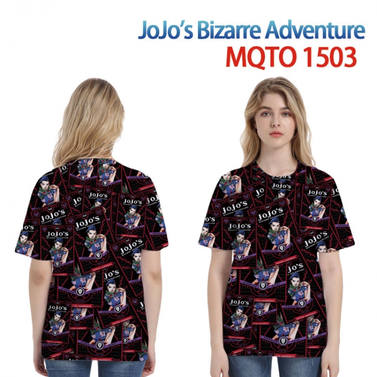 JoJos Bizarre Adventure Full color printing flower short sleeve T-shirt 2XS-4XL, 9 sizes  MQTO-1503