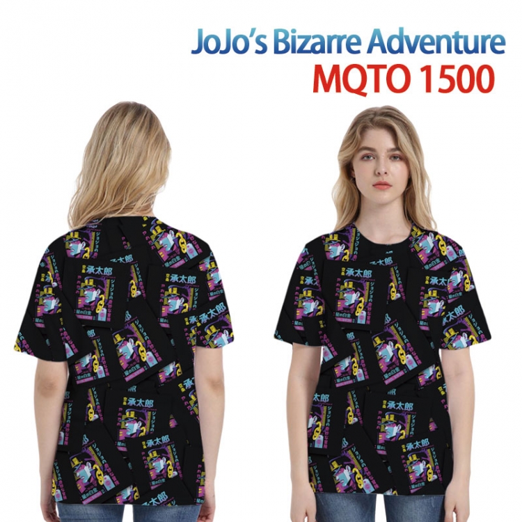 JoJos Bizarre Adventure Full color printing flower short sleeve T-shirt 2XS-4XL, 9 sizes MQTO-1500