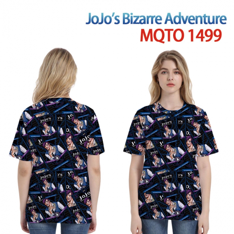 JoJos Bizarre Adventure Full color printing flower short sleeve T-shirt 2XS-4XL, 9 sizes MQTO-1499