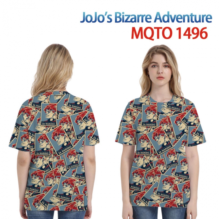 JoJos Bizarre Adventure Full color printing flower short sleeve T-shirt 2XS-4XL, 9 sizes MQTO-1496