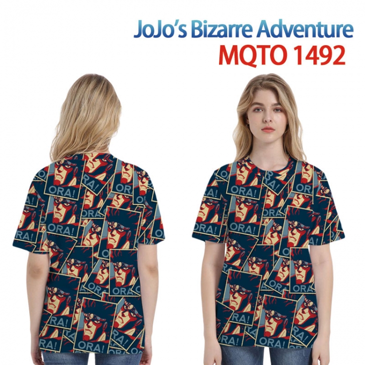 JoJos Bizarre Adventure European full color printing flower short sleeve T-shirt 2XS-4XL, 9 sizes  MQTO-1492
