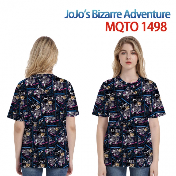 JoJos Bizarre Adventure Full color printing flower short sleeve T-shirt 2XS-4XL, 9 sizes MQTO-1498