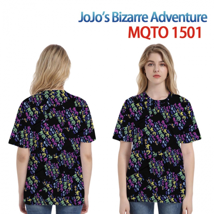 JoJos Bizarre Adventure Full color printing flower short sleeve T-shirt 2XS-4XL, 9 sizes  MQTO-1501