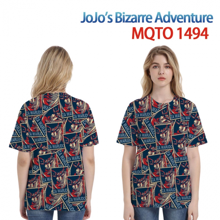 JoJos Bizarre Adventure European full color printing flower short sleeve T-shirt 2XS-4XL, 9 sizes MQTO-1494