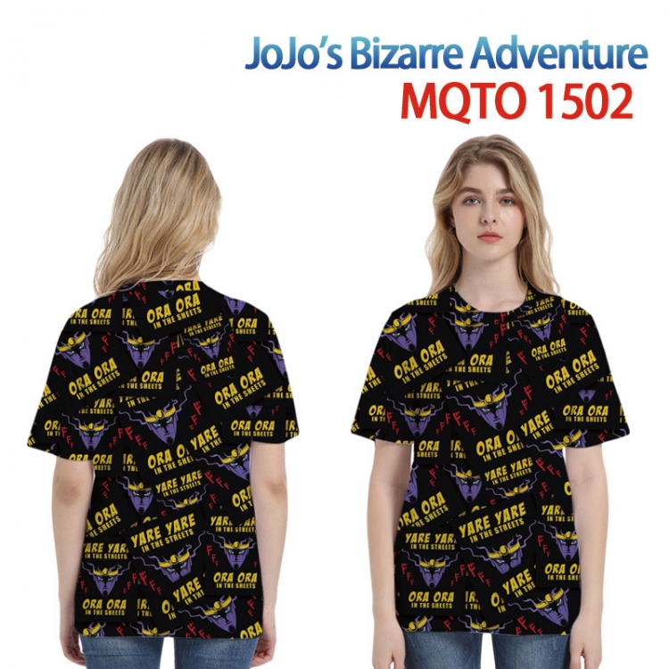 JoJos Bizarre Adventure Full color printing flower short sleeve T-shirt 2XS-4XL, 9 sizes MQTO-1502