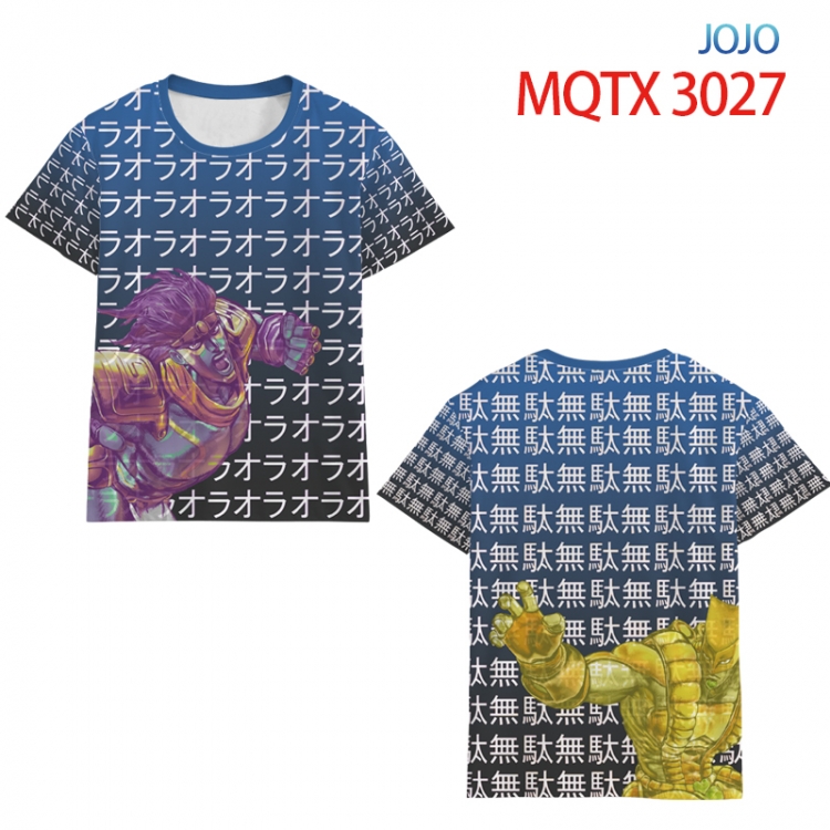 JoJos Bizarre Adventure Full color printing flower short sleeve T-shirt 2XS-5XL, 10 sizes MQTX3027