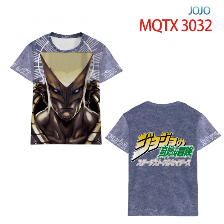 JoJos Bizarre Adventure Full color printing flower short sleeve T-shirt 2XS-5XL, 10 sizes MQTX3032