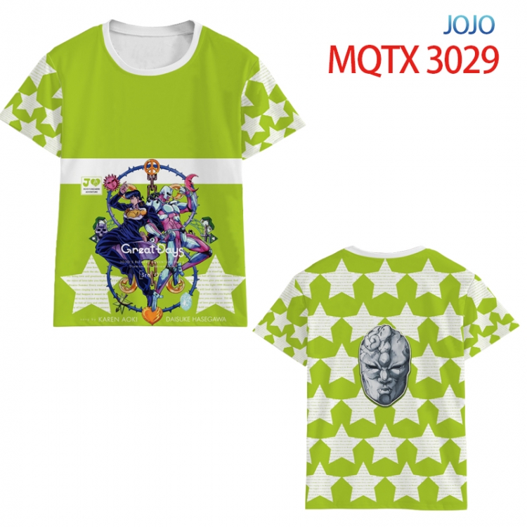 JoJos Bizarre Adventure Full color printing flower short sleeve T-shirt 2XS-5XL, 10 sizes MQTX3029