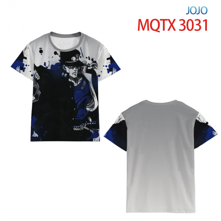 JoJos Bizarre Adventure Full color printing flower short sleeve T-shirt 2XS-5XL, 10 sizes MQTX3031