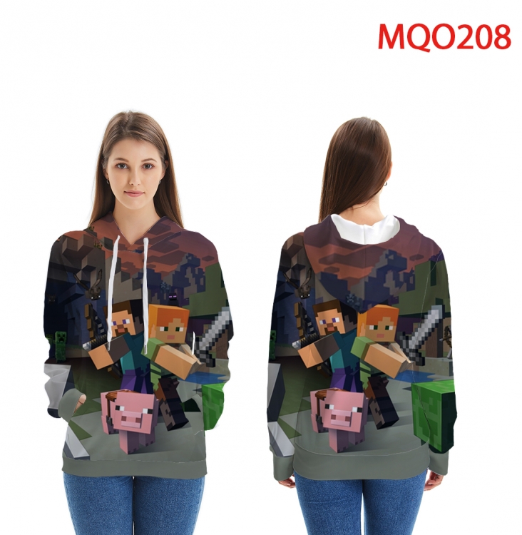 Minecraft Students' records Full Color Patch pocket Sweatshirt Hoodie EUR SIZE 9 sizes from XXS to XXXXL MQO 208
