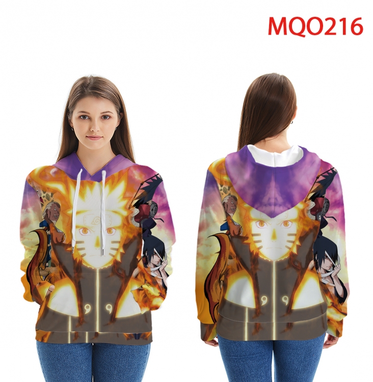 Hoodie Naruto Full Color Patch pocket Sweatshirt Hoodie EUR SIZE 9 sizes from XXS to XXXXL MQO 216