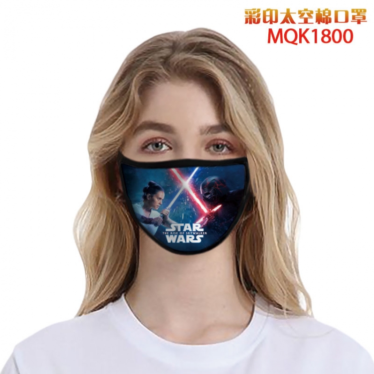 Star Wars Color printing Space cotton Masks price for 5 pcs MQK-1800