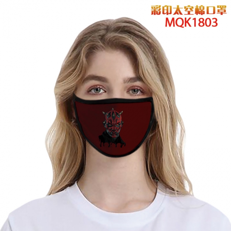 Masks Star Wars Color printing Space cotton Masks price for 5 pcs MQK-1803