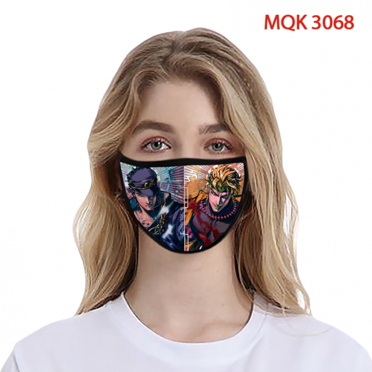 JoJos Bizarre Adventure Color printing Space cotton Masks price for 5 pcs MQK-3068
