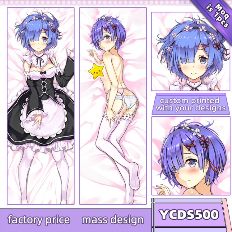 Re:Zero kara Hajimeru Isekai Seikatsu Anime body pillow cushion  50X150CM   YCDS500