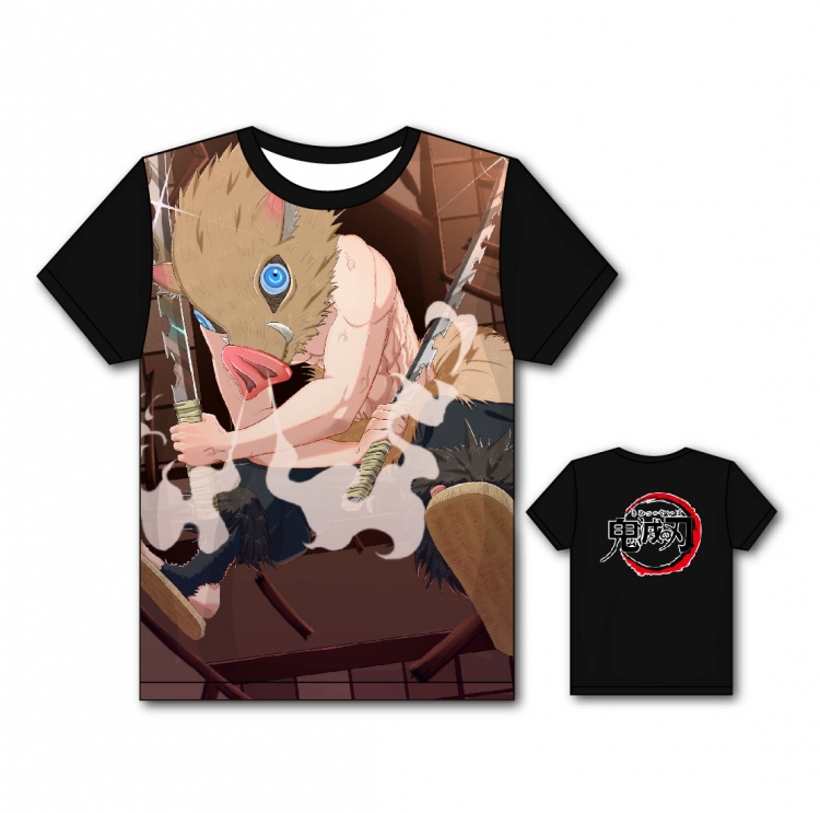 Demon Slayer Kimets Full color printing flower short sleeve T-shirt S-5XL, 8 sizes GM45