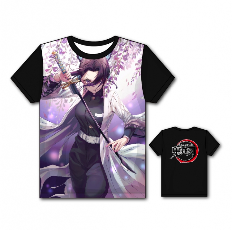 Demon Slayer Kimets Full color printing flower short sleeve T-shirt S-5XL, 8 sizes GM41