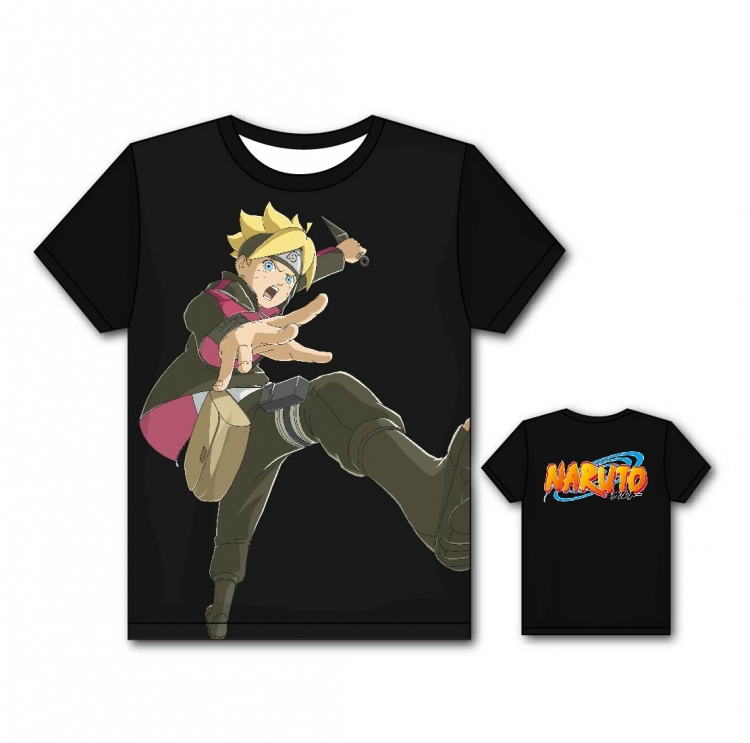 Naruto Full color printing flower short sleeve T-shirt S-5XL, 8 sizes HY22