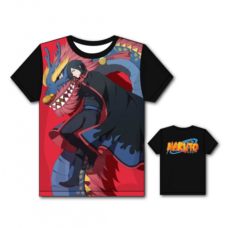 Naruto Full color printing flower short sleeve T-shirt S-5XL, 8 sizes HY13