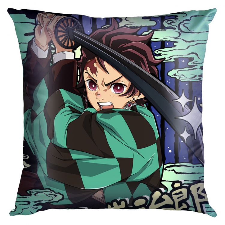 Demon Slayer Kimets Anime Double-sided full color pillow cushion 45X45CM G4-222 NO FILLING
