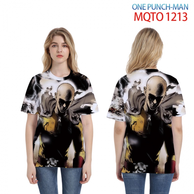 One Punch Man Full color printing flower short sleeve T-shirt 2XS-4XL, 9 sizes MQTO-1213