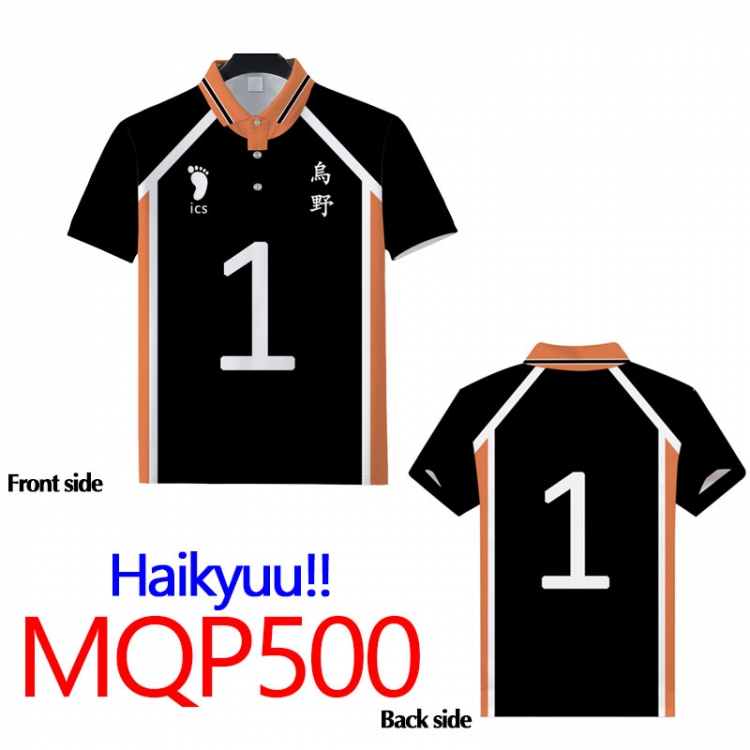 Haikyuu!! Full color POLO lapel short sleeve t-shirt M L XL XXL XXXL MQP500
