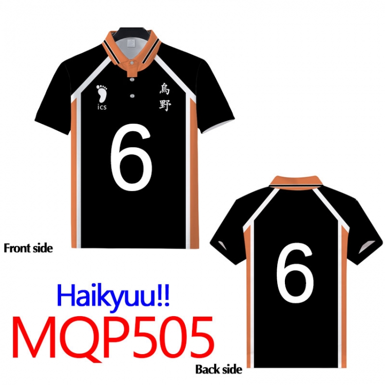 Haikyuu!! Full color POLO lapel short sleeve t-shirt M L XL XXL XXXL MQP505
