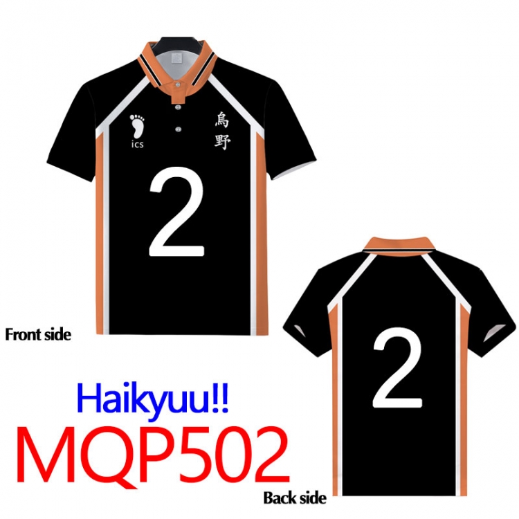 Haikyuu!! Full color POLO lapel short sleeve t-shirt M L XL XXL XXXL MQP502