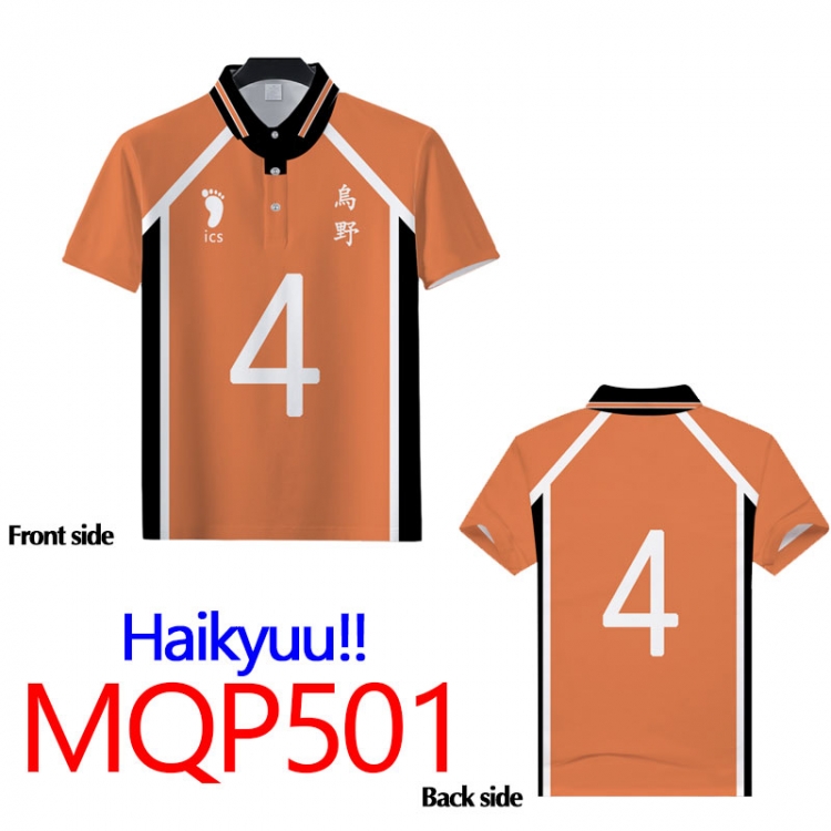 Haikyuu!! Full color POLO lapel short sleeve t-shirt M L XL XXL XXXL MQP501