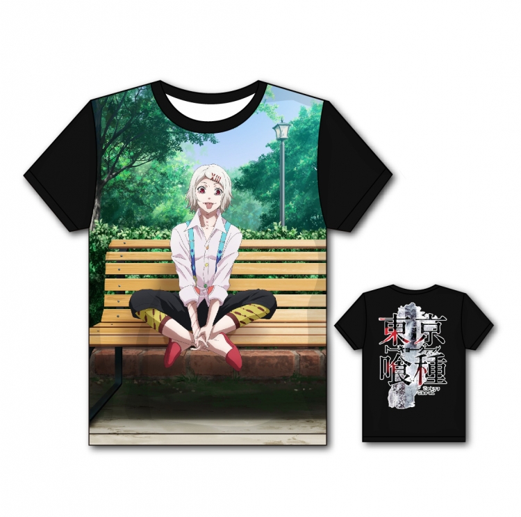 Tokyo Ghoul Full color printing flower short sleeve T-shirt S-5XL, 8 sizes TG27