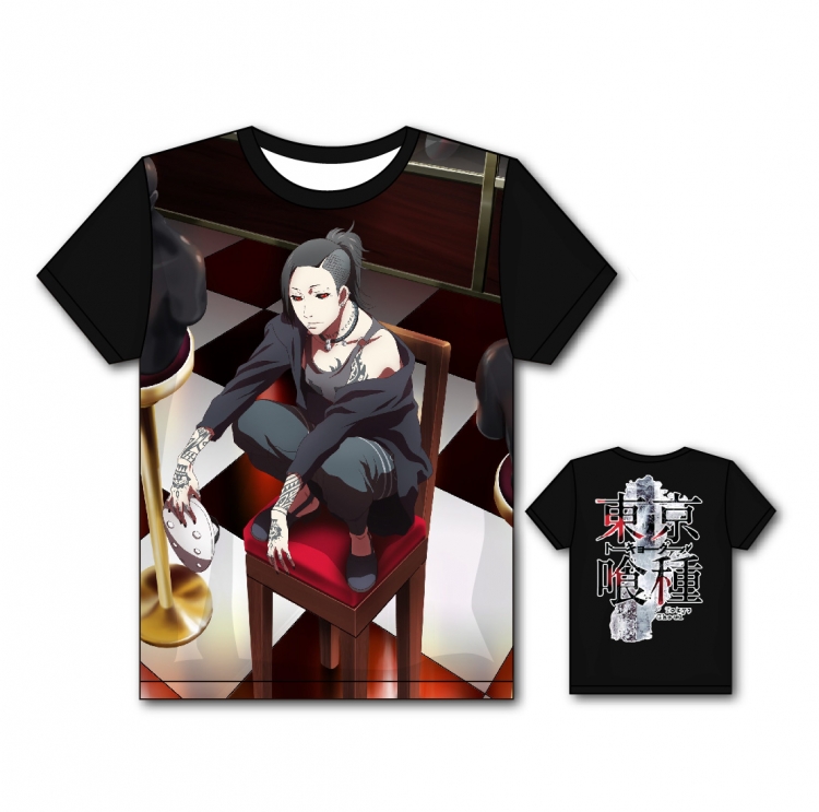 Tokyo Ghoul Full color printing flower short sleeve T-shirt S-5XL, 8 sizes TG28