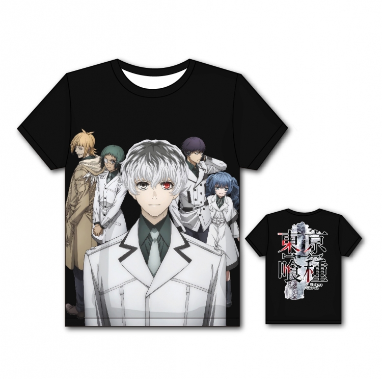 Tokyo Ghoul Full color printing flower short sleeve T-shirt S-5XL, 8 sizes