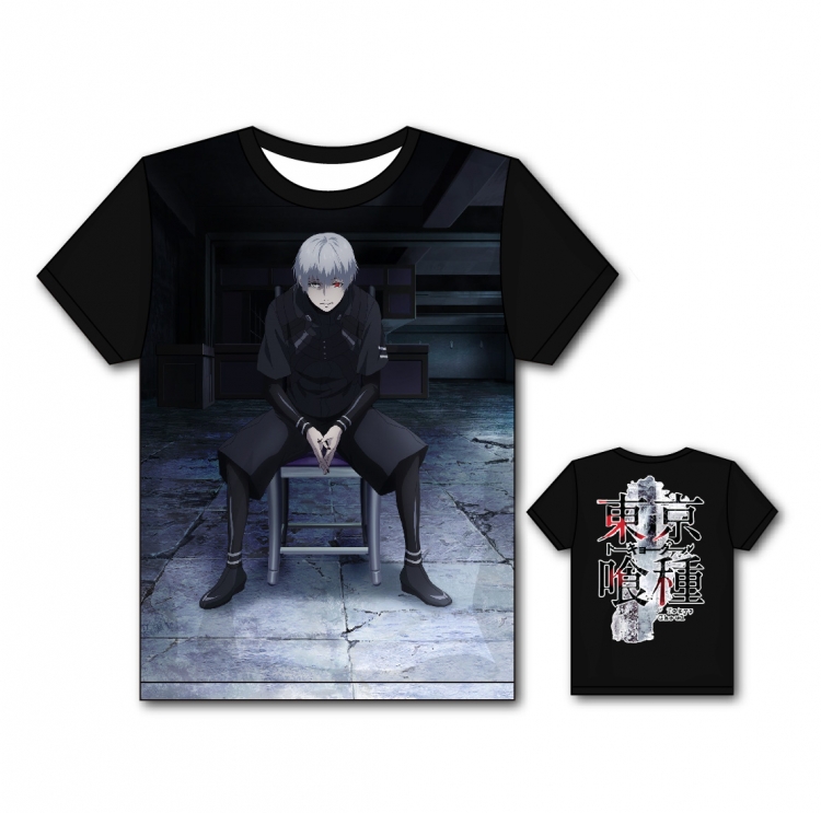 Tokyo Ghoul Full color printing flower short sleeve T-shirt S-5XL, 8 sizes TG24