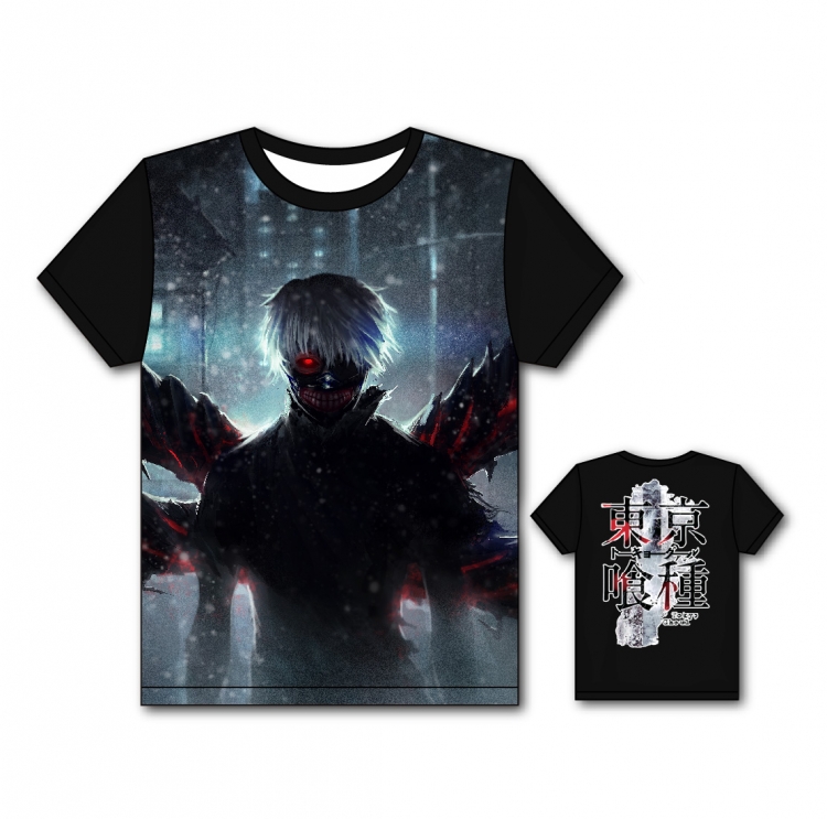 Tokyo Ghoul Full color printing flower short sleeve T-shirt S-5XL, 8 sizes TG26