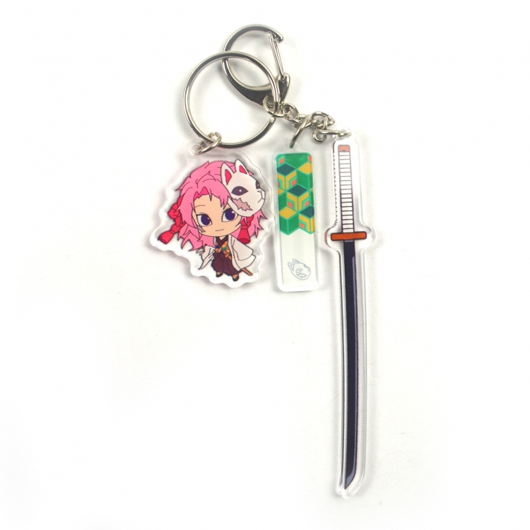 Demon Slayer Kimets keychain pendant ornament 4.6x10CM price for 2 pcs