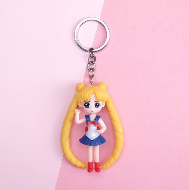 Chain sailormoon beauty girl keychain bag pendant price for 5 pcs