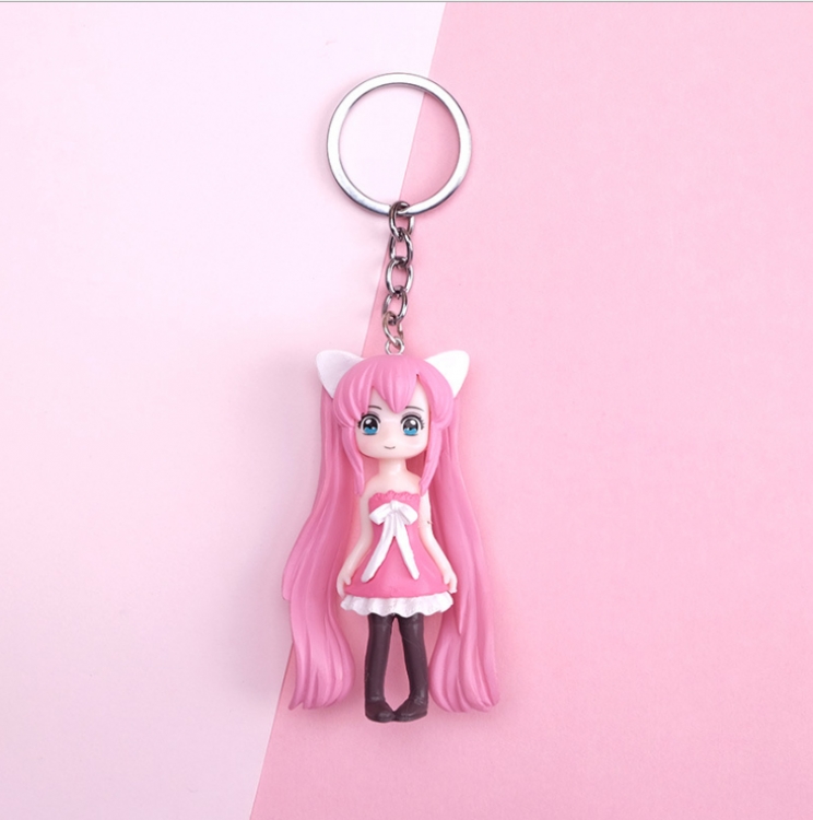 Hatsune Miku beauty girl keychain bag pendant price for 5 pcs