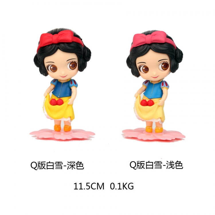 7 generation Q version of snow white a set of 2  Figure Decoration Model 11.5CM 0.1KG  box of 100