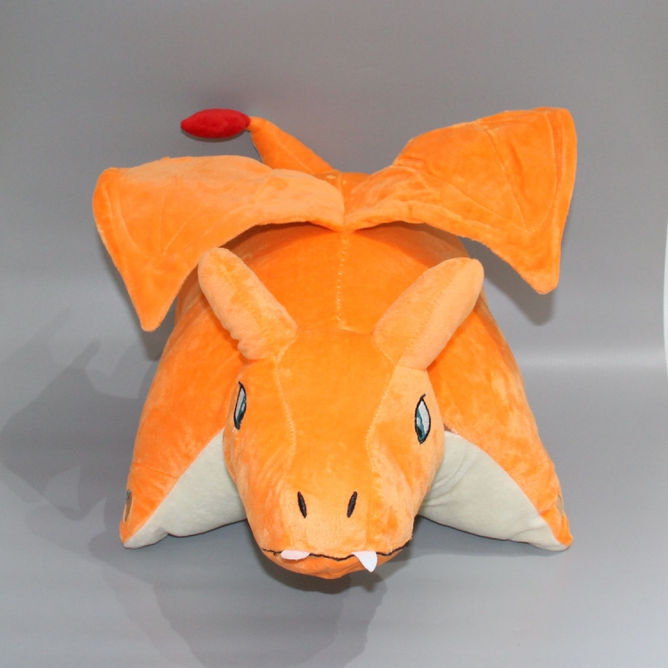 Pokemon Fire-breathing dragon folding pillow  Plush doll 43x40cm 0.575kg